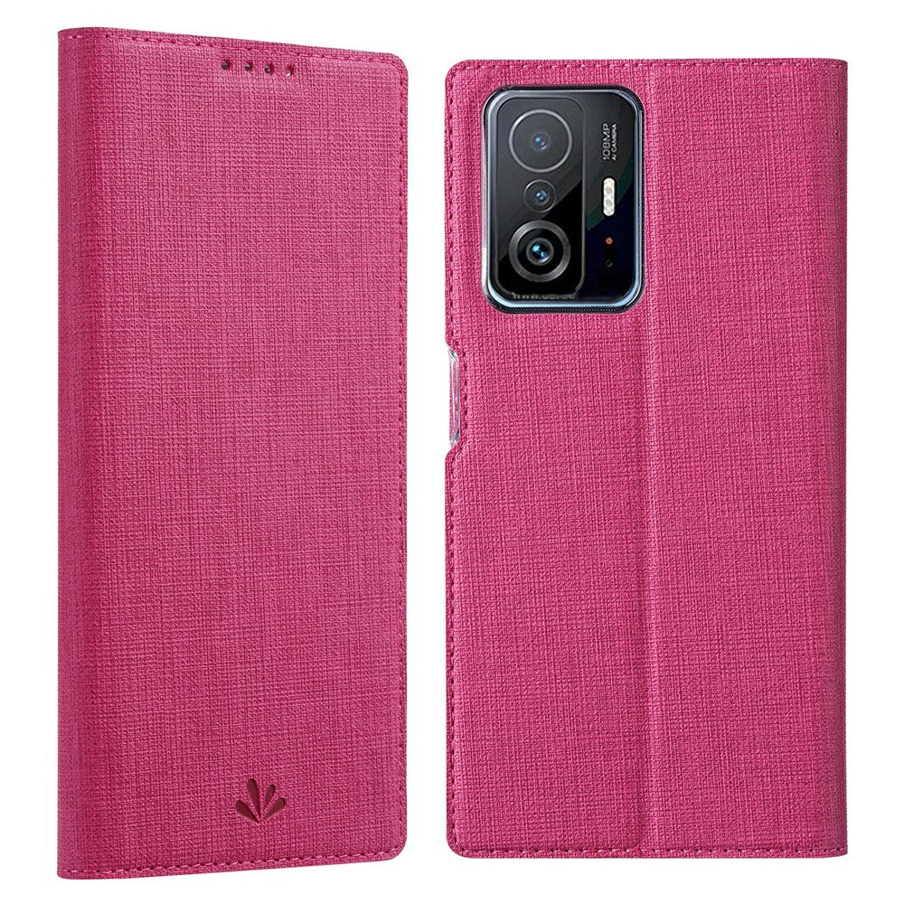 VILI DMX Series Auto Closing PU Leather Magnetic Stand Design Phone Cover Shell with Card Holder for Xiaomi 11T / Xiaomi 11T Pro