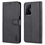 AZNS Premium PU Leather Wallet Stand Magnetic Closure Protective Flip Phone Cover for Xiaomi 11T / 11T Pro
