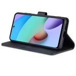AZNS Premium PU Leather Wallet Stand Magnetic Closure Protective Flip Phone Cover for Xiaomi 11T / 11T Pro