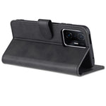 AZNS Premium PU Leather Wallet Stand Magnetic Closure Protective Flip Phone Cover for Xiaomi 11T / 11T Pro
