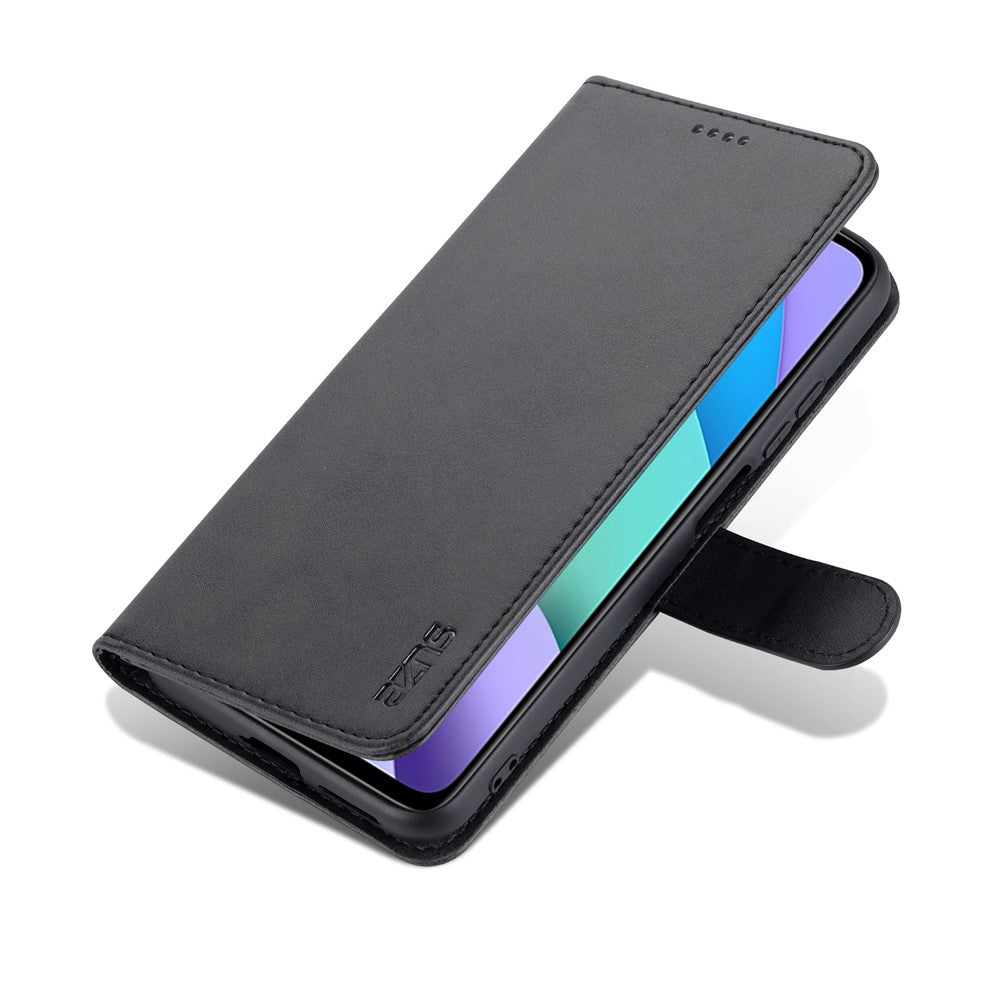 AZNS Premium PU Leather Wallet Stand Magnetic Closure Protective Flip Phone Cover for Xiaomi 11T / 11T Pro