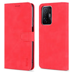 AZNS Premium PU Leather Wallet Stand Magnetic Closure Protective Flip Phone Cover for Xiaomi 11T / 11T Pro
