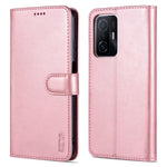 AZNS Premium PU Leather Wallet Stand Magnetic Closure Protective Flip Phone Cover for Xiaomi 11T / 11T Pro
