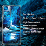 IMAK UX-5 Series Transparent Flexible Soft TPU Shock-Absorption Cover for Xiaomi Redmi Note 11 Pro+ 5G/Redmi Note 11 Pro 5G (China) (MediaTek)