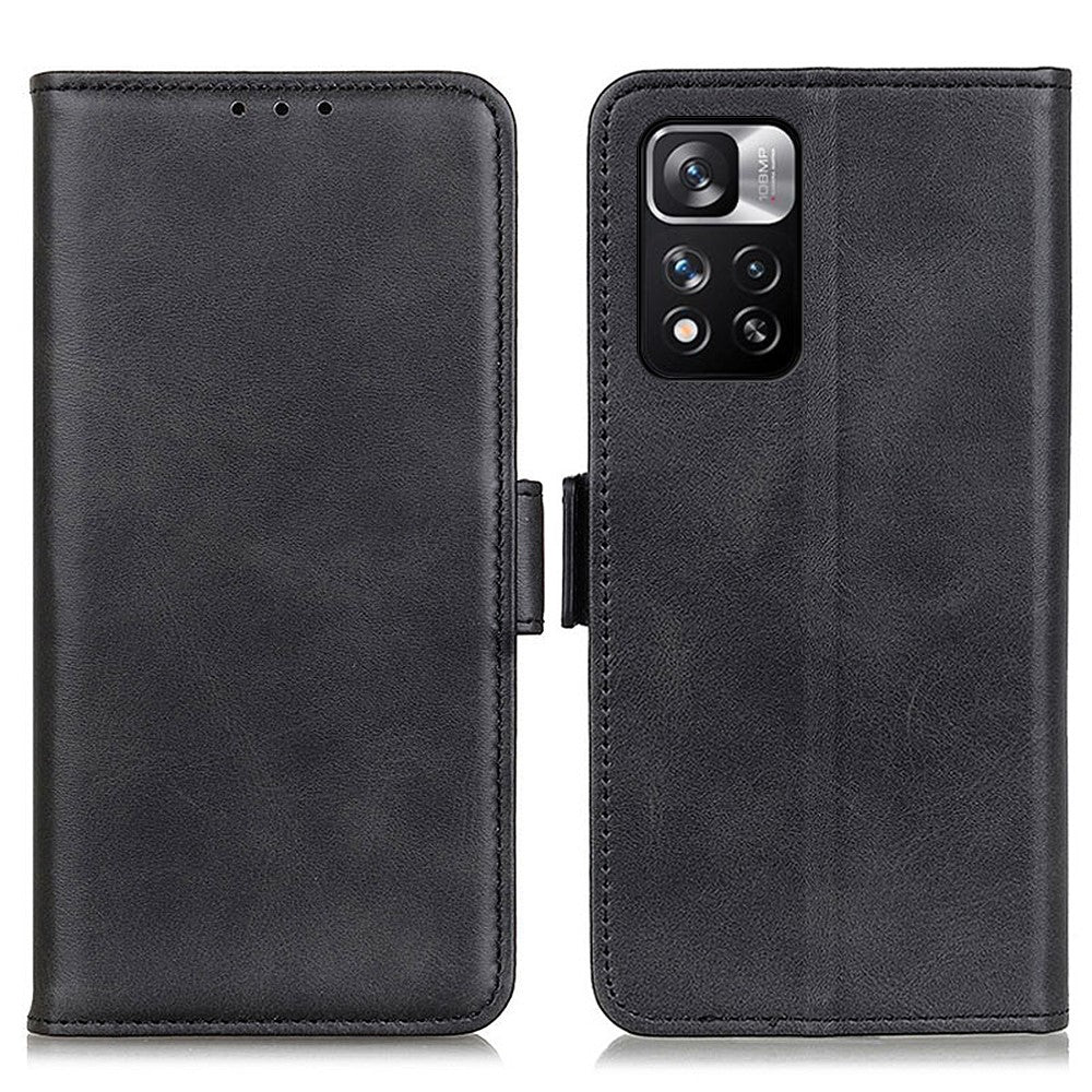 Tekstureret lædercover + TPU-cover, pung, magnetisk klap, fuld kropsbeskyttelse, stativ og beskyttende mobilcover til Xiaomi Redmi Note 11 Pro+ 5G/11 Pro 5G (Kina) (MediaTek)