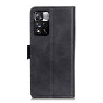 Tekstureret lædercover + TPU-cover, pung, magnetisk klap, fuld kropsbeskyttelse, stativ og beskyttende mobilcover til Xiaomi Redmi Note 11 Pro+ 5G/11 Pro 5G (Kina) (MediaTek)