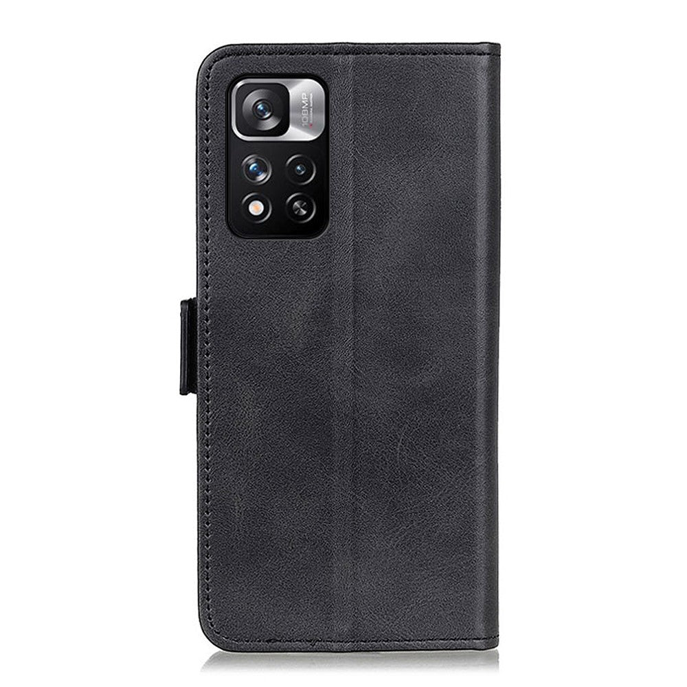 Tekstureret lædercover + TPU-cover, pung, magnetisk klap, fuld kropsbeskyttelse, stativ og beskyttende mobilcover til Xiaomi Redmi Note 11 Pro+ 5G/11 Pro 5G (Kina) (MediaTek)
