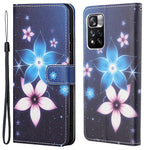 Plånboksfodral i PU-läder med korsstruktur, stativ, fällbart 3D-mönster, stötsäkert skyddsfodral för Xiaomi Redmi Note 12 Pro 4G / 11 Pro 4G (MediaTek) / Note 11 Pro 5G (Qualcomm)