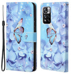 Plånboksfodral i PU-läder med korsstruktur, stativ, fällbart 3D-mönster, stötsäkert skyddsfodral för Xiaomi Redmi Note 12 Pro 4G / 11 Pro 4G (MediaTek) / Note 11 Pro 5G (Qualcomm)