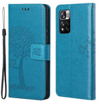 Moderne flipcover med ugletræsmønster, god beskyttelse, stødabsorberende, stilfuldt læderpungcover med stativ til Xiaomi Redmi Note 12 Pro 4G / 11 Pro 4G (MediaTek) / Note 11 Pro 5G (Qualcomm)