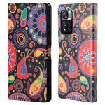 Mönstertryck PU-läder plånboksfodral med stativfunktion, magnetiskt fällbart fodral för Xiaomi Redmi Note 12 Pro 4G / 11 Pro 4G (MediaTek) / Note 11 Pro 5G (Qualcomm)
