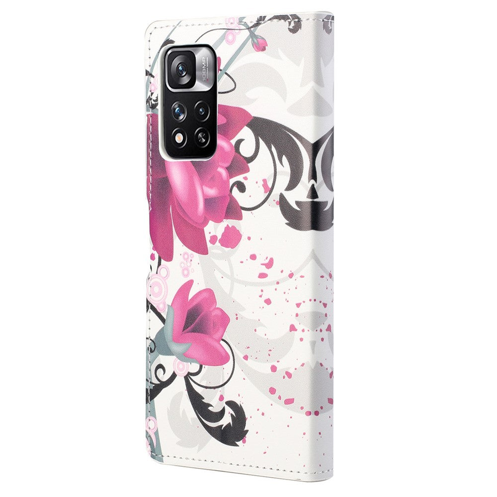 Pattern Printing PU Leather Wallet Case Stand Feature Magnetic Flip Cover for Xiaomi Redmi Note 12 Pro 4G / 11 Pro 4G (MediaTek) / Note 11 Pro 5G (Qualcomm)