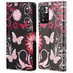 Mönstertryck PU-läder plånboksfodral med stativfunktion, magnetiskt fällbart fodral för Xiaomi Redmi Note 12 Pro 4G / 11 Pro 4G (MediaTek) / Note 11 Pro 5G (Qualcomm)