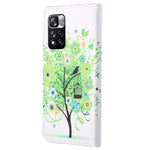 Stylish Pattern Printing Phone Case Anti-fall Cross Texture PU Leather Wallet Cover with Stand for Xiaomi Redmi Note 12 Pro 4G / 11 Pro 4G (MediaTek) / Note 11 Pro 5G (Qualcomm)