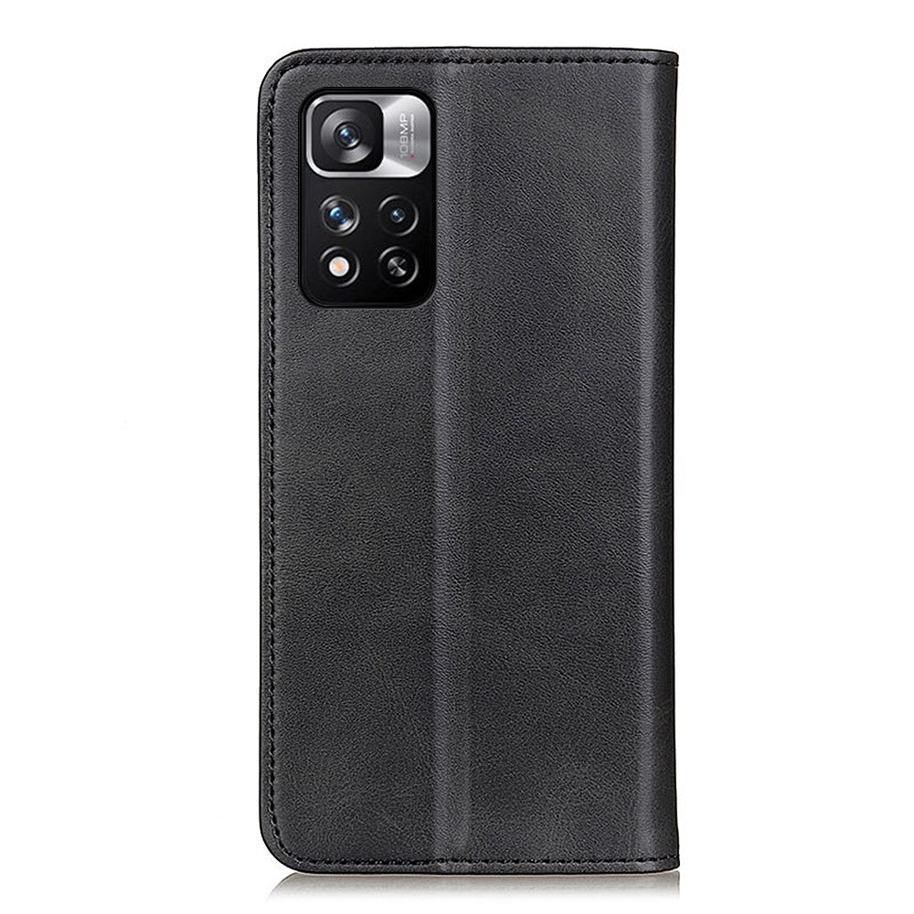 Magnetic Auto-absorbed Split Leather Cover + TPU Inner Case Wallet Stand Protective Cover Shell for Xiaomi Redmi Note 11 Pro 5G (China) (MediaTek)/11 Pro+ 5G