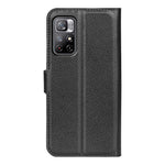 For Xiaomi Redmi Note 11 5G (China) (MediaTek)/Note 11T 5G/Note 11S 5G Litchi Texture PU Leather Flip Cover Shockproof TPU Shell Stand Wallet Phone Case