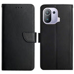 Nappa Texture Case Magnetic Clasp Wallet Stand Fall-resistant Genuine Leather Phone Case for Xiaomi Mi 11 Pro