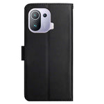 Nappa Texture Case Magnetic Clasp Wallet Stand Fall-resistant Genuine Leather Phone Case for Xiaomi Mi 11 Pro