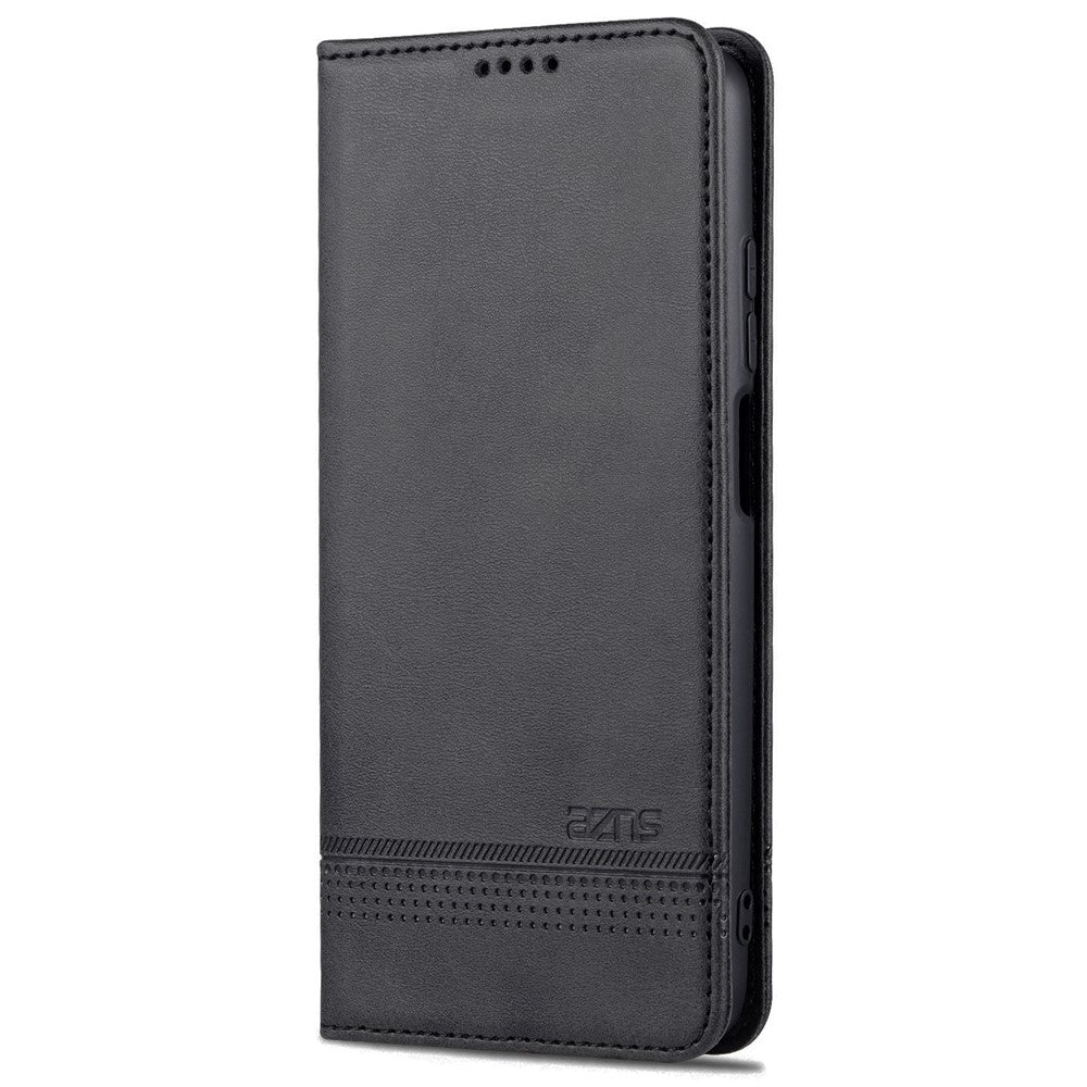 AZNS Auto-absorbed Wallet Design PU Leather Shockproof Phone Stand Cover Case for Xiaomi Redmi Note 11 5G (China) (MediaTek)/Poco M4 Pro 5G