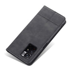 AZNS Auto-absorbed Wallet Design PU Leather Shockproof Phone Stand Cover Case for Xiaomi Redmi Note 11 5G (China) (MediaTek)/Poco M4 Pro 5G
