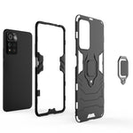 Ring Holder Kickstand Flexible TPU + Hard PC Anti-Slip Protective Phone Case for Xiaomi Redmi Note 11 Pro 5G (China) (MediaTek)/11 Pro+ 5G