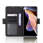 Magnetisk stängning, reptåligt fodral, design med flera kortplatser, plånbok i PU-läder och stativ för Xiaomi Redmi Note 11 Pro+ 5G/Redmi Note 11 Pro 5G (Kina) (MediaTek)
