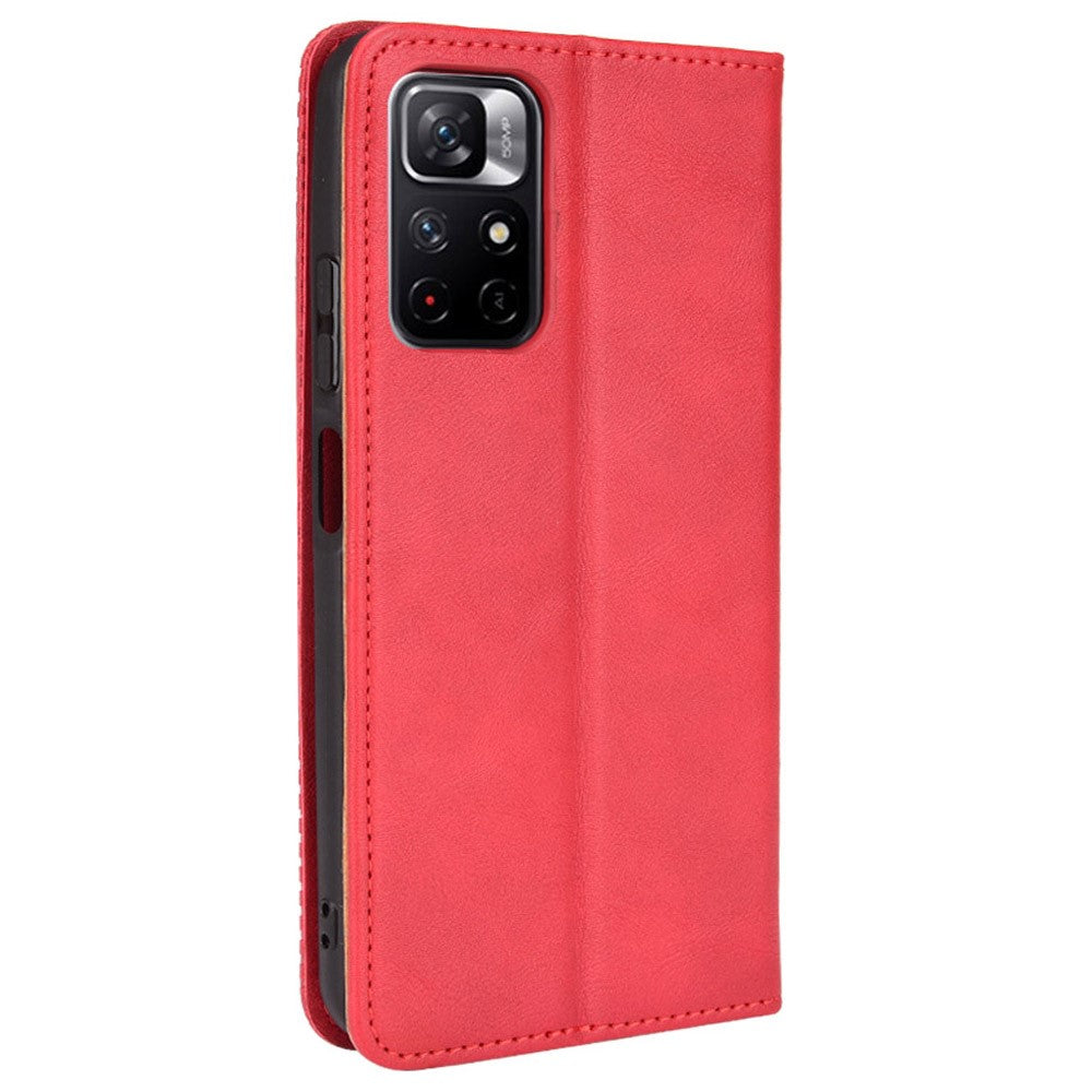 Mosaic Border Pattern Splicing Leather Wallet Stand Magnetic Clasp Phone Shell Case for Xiaomi Redmi Note 11 5G (China) (MediaTek)/Note 11T 5G/Note 11S 5G