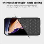MOFI Shockproof Carbon Fiber Brushed Texture TPU Phone Case for Xiaomi Redmi Note 11 Pro+ 5G/Redmi Note 11 Pro 5G (China) (MediaTek)
