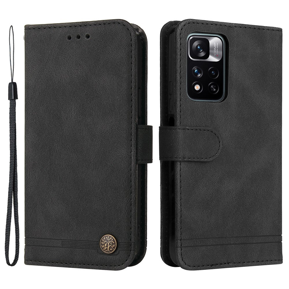 For Xiaomi Redmi Note 11 Pro 5G (China) (Mediatek) / Note 11 Pro+ 5G Leather Wallet Cases Skin Touch Phone Cover Stand with Strap