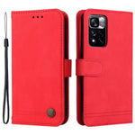 Xiaomi Redmi Note 11 Pro 5G (Kina) (Mediatek) / Note 11 Pro+ 5G Läderplånboksfodral Skin Touch mobilfodral Stativ med Rem