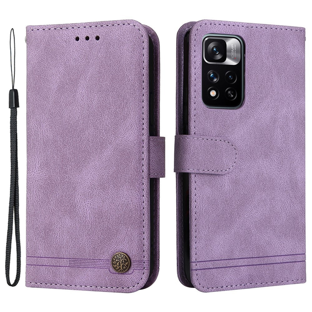 For Xiaomi Redmi Note 11 Pro 5G (China) (Mediatek) / Note 11 Pro+ 5G Leather Wallet Cases Skin Touch Phone Cover Stand with Strap