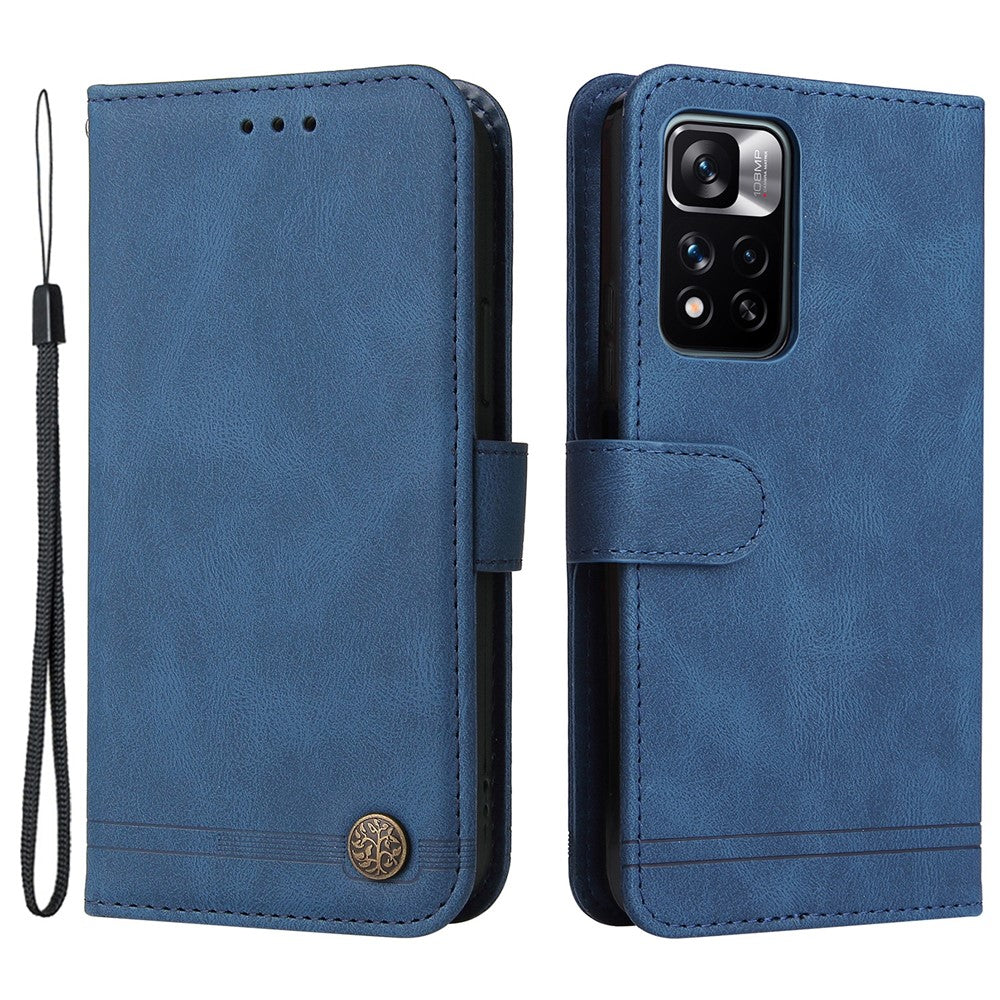 For Xiaomi Redmi Note 11 Pro 5G (China) (Mediatek) / Note 11 Pro+ 5G Leather Wallet Cases Skin Touch Phone Cover Stand with Strap