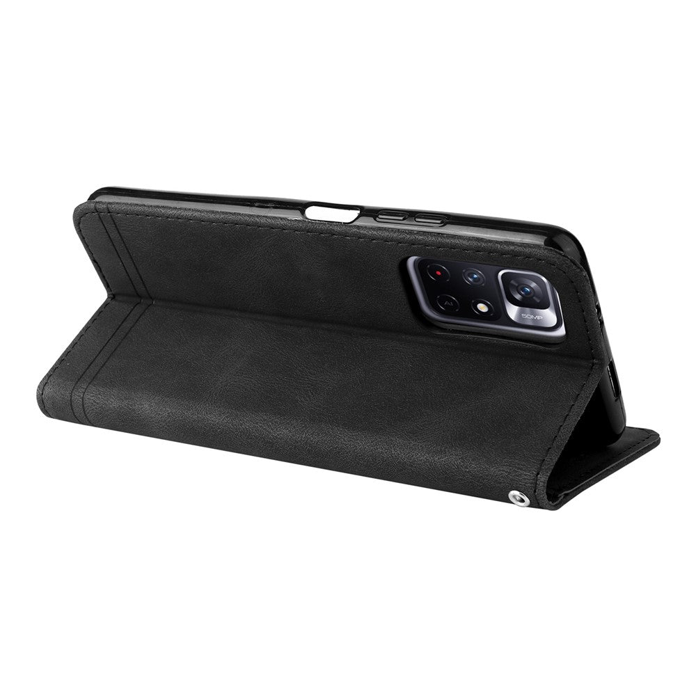 For Xiaomi Redmi Note 11 5G (China) (Mediatek) / Note 11T 5G / Note 11S 5G Leather Wallet Cases Skin Touch Phone Cover Stand with Strap