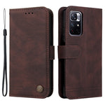 Xiaomi Redmi Note 11 5G (Kina) (MediaTek) / Note 11T 5G / Note 11S 5G-pungcover af læder, skin-touch-mobilcover med stativ og rem