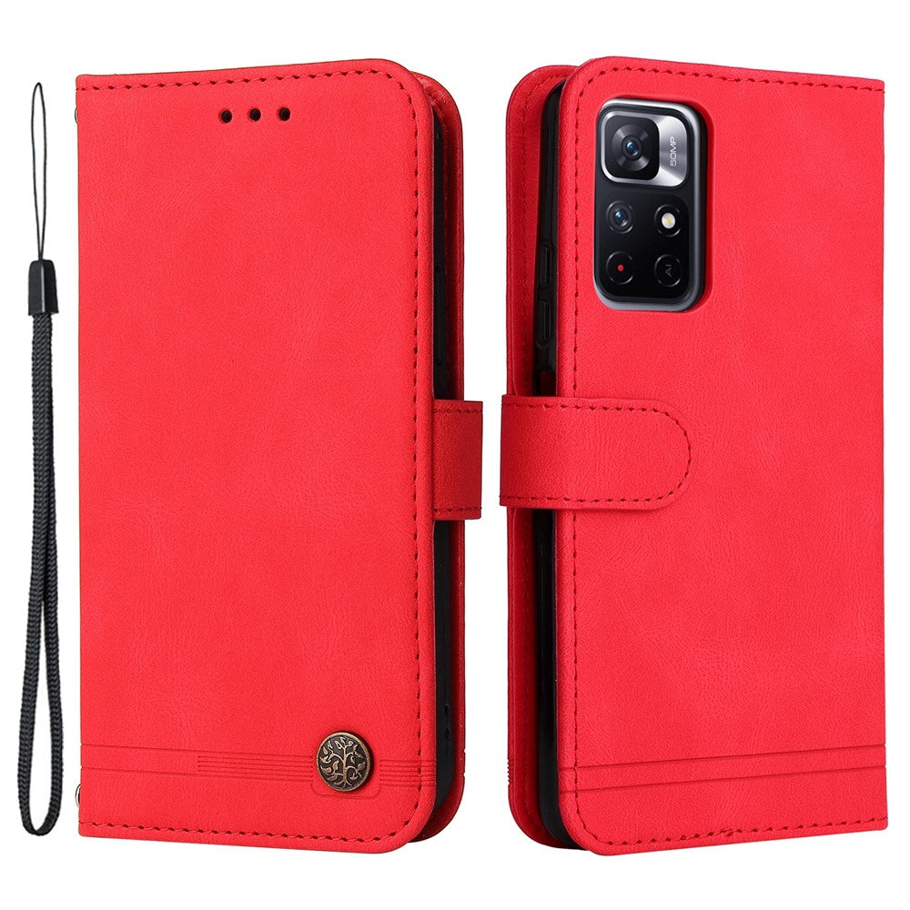For Xiaomi Redmi Note 11 5G (China) (Mediatek) / Note 11T 5G / Note 11S 5G Leather Wallet Cases Skin Touch Phone Cover Stand with Strap