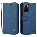 Xiaomi Redmi Note 11 5G (Kina) (MediaTek) / Note 11T 5G / Note 11S 5G-pungcover af læder, skin-touch-mobilcover med stativ og rem