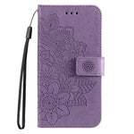 Imprinting Flower Pattern Wallet Leather Protective Phone Case Shell with Foldable Stand for Xiaomi Redmi Note 11 Pro 5G (China) (MediaTek)/Note 11 Pro+ 5G