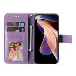 Imprinting Flower Pattern Wallet Leather Protective Phone Case Shell with Foldable Stand for Xiaomi Redmi Note 11 Pro 5G (China) (MediaTek)/Note 11 Pro+ 5G