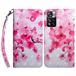 Stand Feature 3D Pattern Printing PU Leather Flip Wallet Protective Cover with Strap for Xiaomi Redmi Note 11 Pro 5G (China) (MediaTek)/11 Pro+ 5G