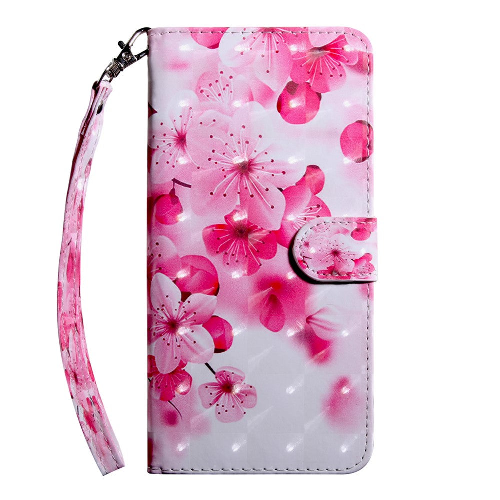Stand Feature 3D Pattern Printing PU Leather Flip Wallet Protective Cover with Strap for Xiaomi Redmi Note 11 Pro 5G (China) (MediaTek)/11 Pro+ 5G