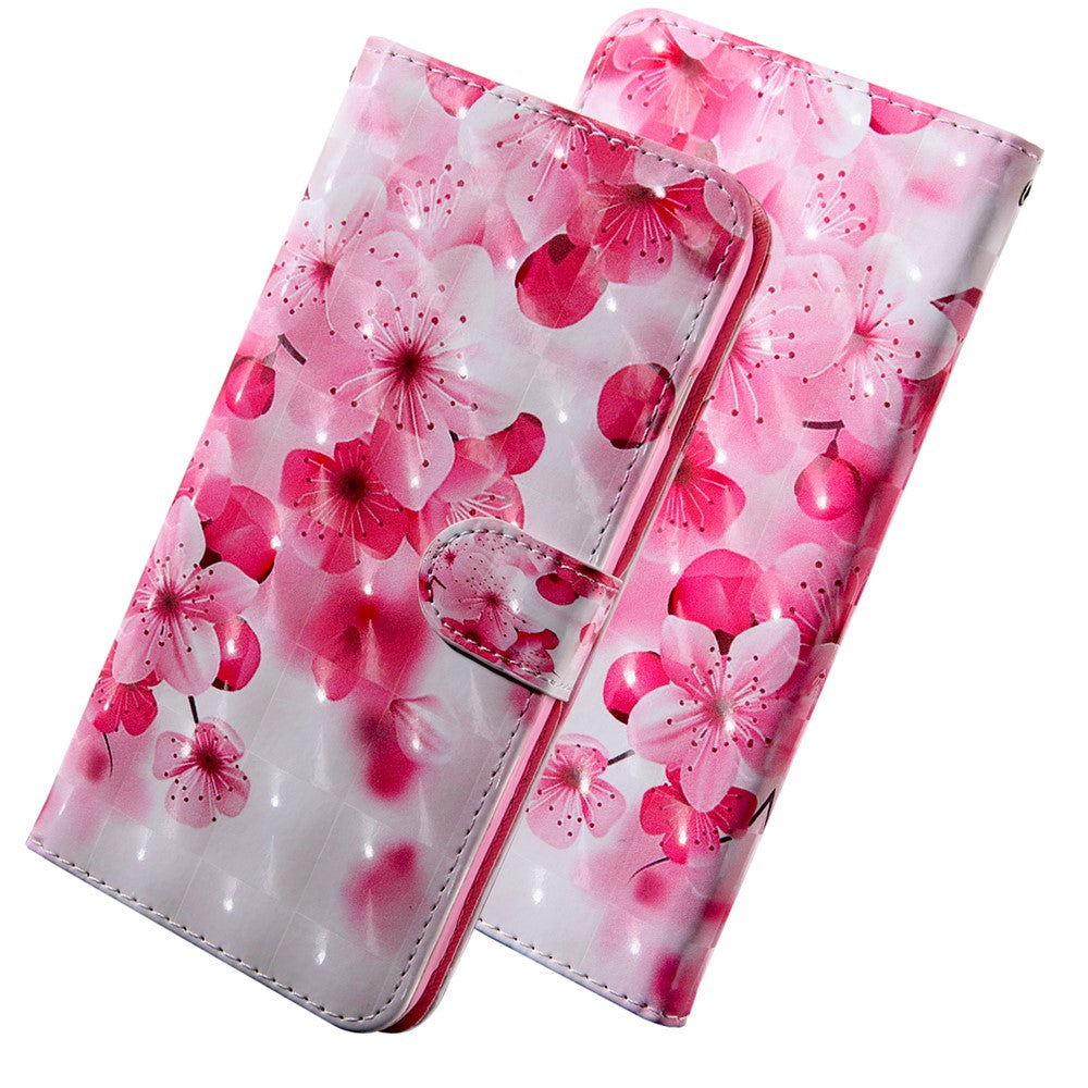 Stand Feature 3D Pattern Printing PU Leather Flip Wallet Protective Cover with Strap for Xiaomi Redmi Note 11 Pro 5G (China) (MediaTek)/11 Pro+ 5G