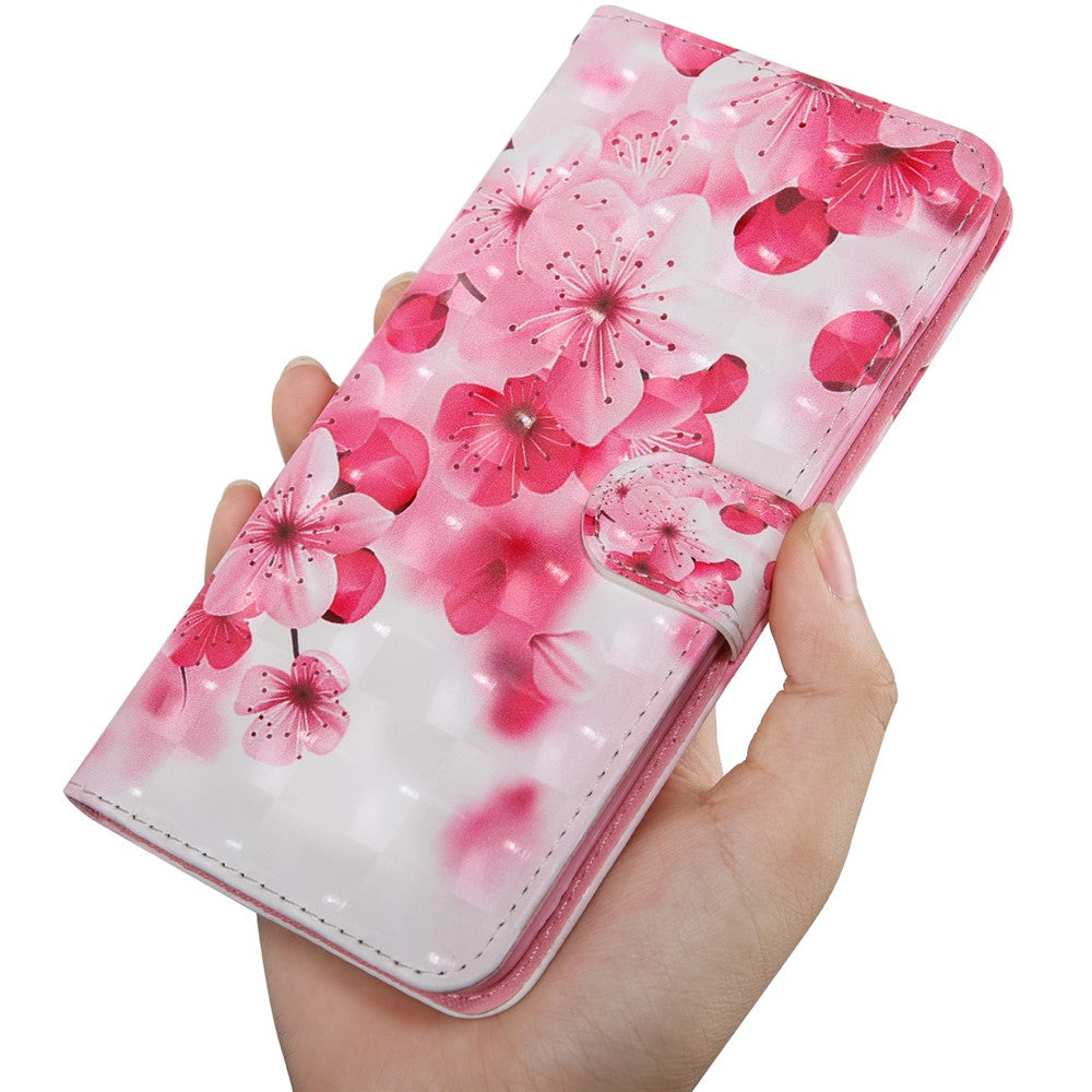 Stand Feature 3D Pattern Printing PU Leather Flip Wallet Protective Cover with Strap for Xiaomi Redmi Note 11 Pro 5G (China) (MediaTek)/11 Pro+ 5G