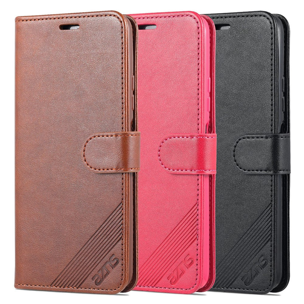AZNS for Xiaomi Redmi Note 11 5G (China) (MediaTek)/Note 11T 5G/Note 11S 5G PU Leather Anti-Drop Dual-Sided Magnetic Clasp Wallet Holder Design Phone Case