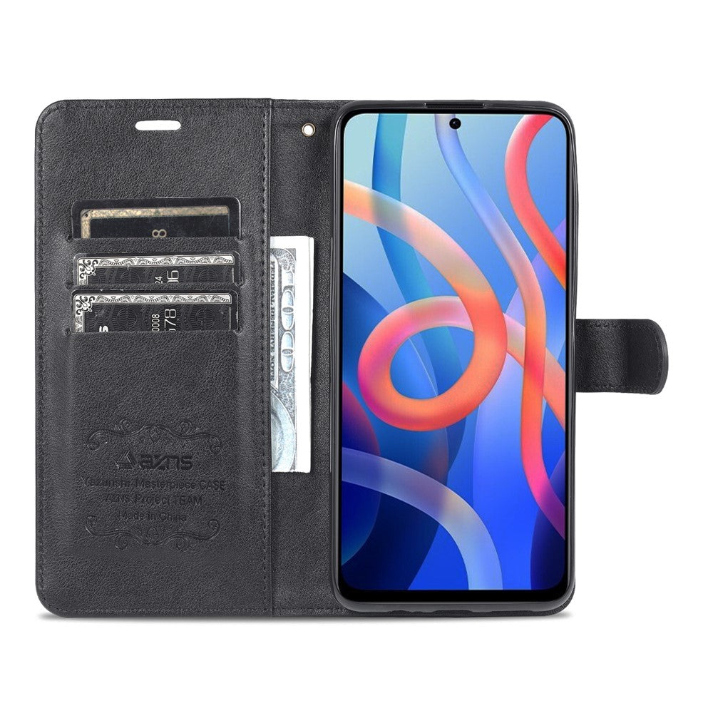 AZNS för Xiaomi Redmi Note 11 5G (Kina) (MediaTek)/Note 11T 5G/Note 11S 5G PU-läder, fallskyddande, dubbelsidigt magnetiskt spänne, plånboksfodral med design