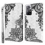 For Xiaomi Redmi Note 11 5G (China) (MediaTek)/Note 11T 5G/Note 11S 5G 3D Pattern Printing Magnetic PU Leather Wallet Stand Book Cover with Strap