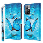 For Xiaomi Redmi Note 11 5G (China) (MediaTek)/Note 11T 5G/Note 11S 5G 3D Pattern Printing Magnetic PU Leather Wallet Stand Book Cover with Strap