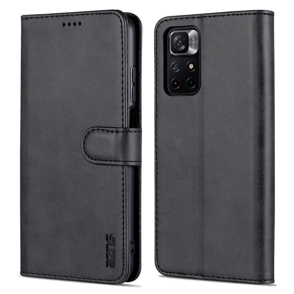 AZNS for Xiaomi Redmi Note 11 5G (China) (MediaTek)/Note 11T 5G/Note 11S 5G PU Leather Flip Folio Case Wallet Stand Shockproof TPU Inner Shell Phone Cover