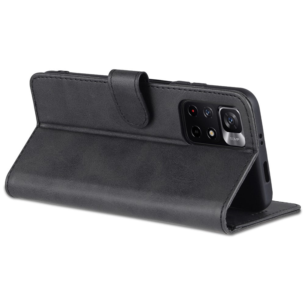 AZNS for Xiaomi Redmi Note 11 5G (China) (MediaTek)/Note 11T 5G/Note 11S 5G PU Leather Flip Folio Case Wallet Stand Shockproof TPU Inner Shell Phone Cover