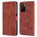 AZNS for Xiaomi Redmi Note 11 5G (China) (MediaTek)/Note 11T 5G/Note 11S 5G PU Leather Flip Folio Case Wallet Stand Shockproof TPU Inner Shell Phone Cover