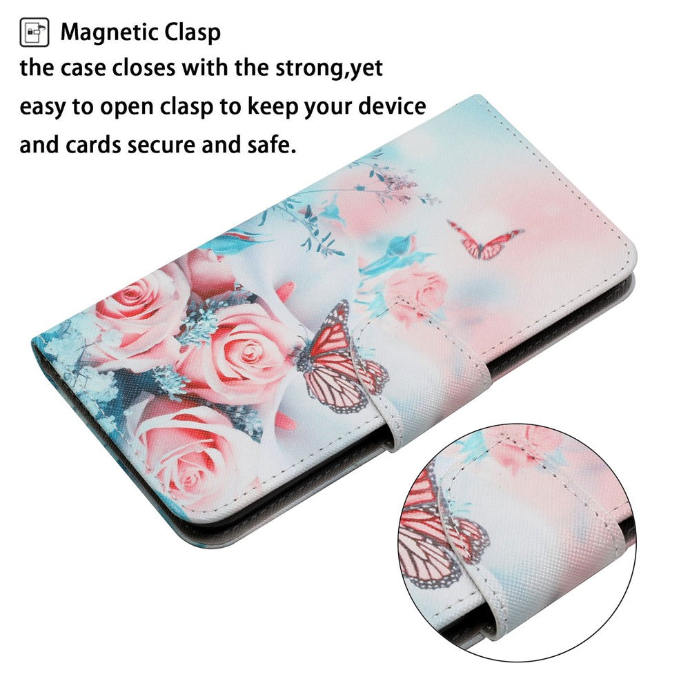Cross Texture Pattern Printing Leather Stand Wallet Cover Flip Phone Case with Hand Strap for Xiaomi Redmi Note 11 Pro 5G (China) (MediaTek)/Note 11 Pro+ 5G